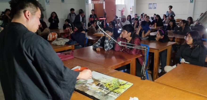 De Francia al Misti: pintura viva en la UNSA