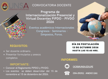 DOCENTE AGUSTINO ANUNCIAMOS LA CONVOCATORIA DEL PIPDO Y PIVDO 2026